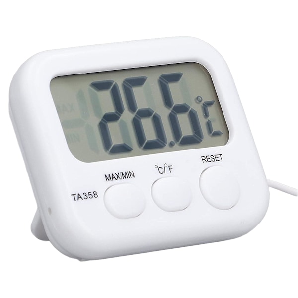 Vanntemperaturmåler, LCD Digital Display Temperaturmålingsverktøy For Fiskedam Akvarium, -40~70