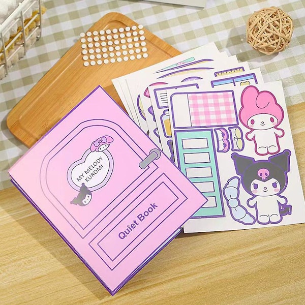 Hemgjord Sanrio Leksaksbok Kulomi DIY Handgjorda Leksaker Tyst Hemgjord Sanrio Bok Leksaksbok