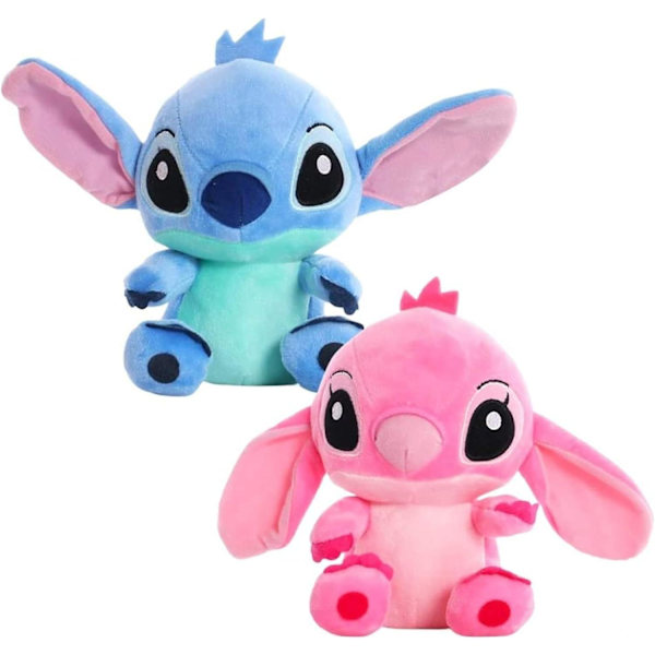 2 kpl Lilo & Stitch -parihahmoja Piirretty Plussilelut 20cm Anime Plussilelut Vauvan Lelut Ripustuslelut Tytöt Lapset Syntymäpäivälahja
