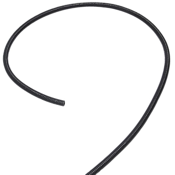 8mm Fleksibel PVC Korrugeret Gastrør Damrør 7m Sort