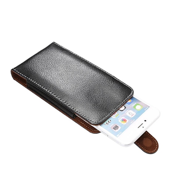 Split Leather Lommeveske Deksel Holster med Belteklips for iPhone 6s Plus/6 Plus Etc