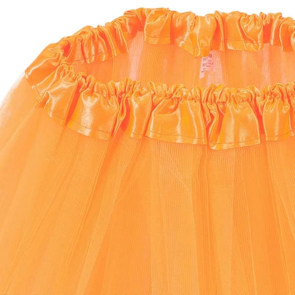 Orange Tutu Nederdel til Kvinder 2 stk. Kort Lagdelt Balletdans Nederdele
