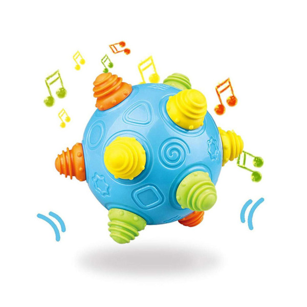 Baby Musik Skaka Dansande Boll Studsande Hoppande Sensorisk Utvecklingsleksak Aktivering Tidig 1st