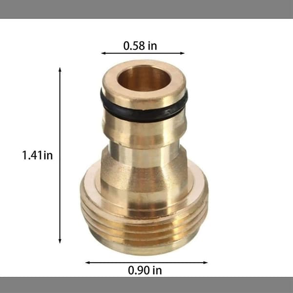 Messing Vandhaneforbindelseshavevandledning Vandhaneforbindelse - 4 Messing Hun-gevind Vandhaneforbindelse Til Vandledning, Gevind Vandhane Adapter
