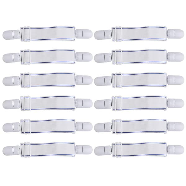 12 stk Sengestrammer Festeseng Klips Straps Sengestrammer Klips