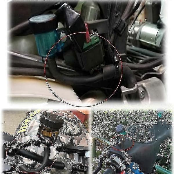 Bränsleslang 7mm 1 Meter Bensin Slang Kit Med 10 Klammer För Små Motorer