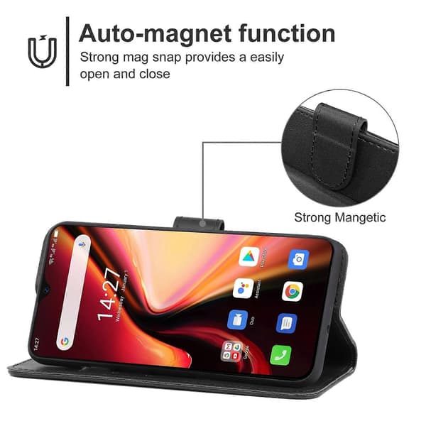 Läder Telefonfodral För Ulefone Armor 7 (Brun)