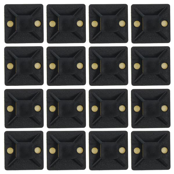 100 stk Kabelbinderfester Selvklebende Wire Clips Kabelbinderholdere Wire Management Mounts