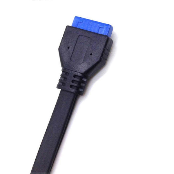0,5M Dubbel 2 Port USB 3.0 Frontpanel Förlängningskabel a Typ
