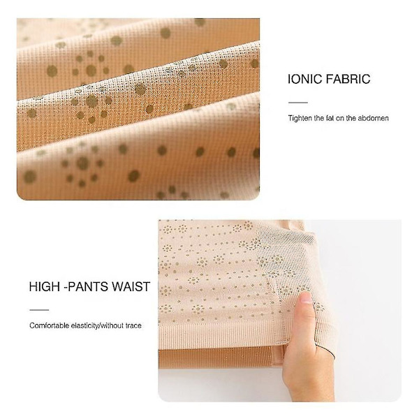 Dame Isilke Ion Fiber Reparationsformebukser Højtaljede Butt Lifter Isilke Restaurering Shapewear, 1