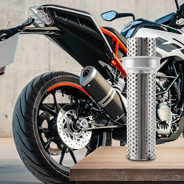51mm Universal Motorcykel Udstødningsdæmper Db Killer - Støjreducerende Mesh Db Killer - Lang