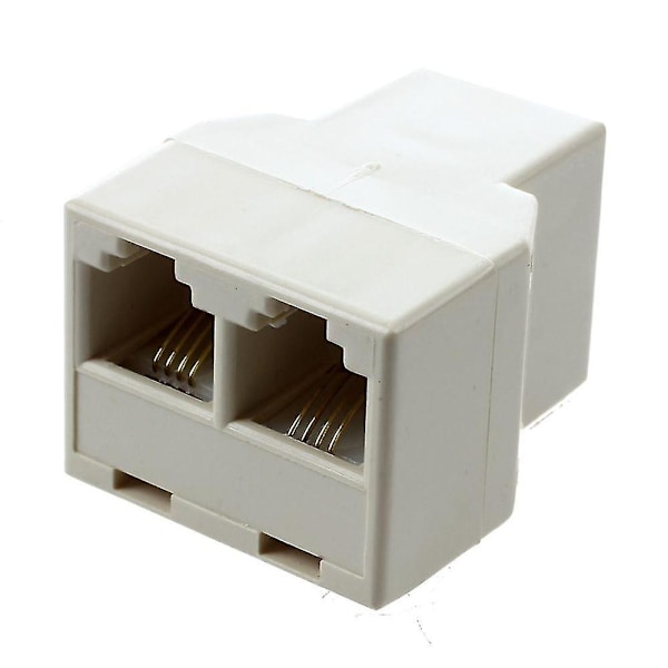 Rj11 4-nastainen naaras 1-2 puhelinjakajaliitinsovitin