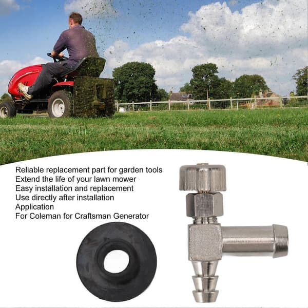 Brændstofstank Grommet og Aflukningsventil Passer til Coleman til Craftsman Generator Reservedel
