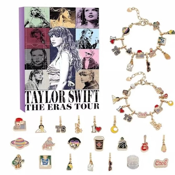 Taylor Swift Armband Jul Adventskalender Jul Dekoration Box Present,2