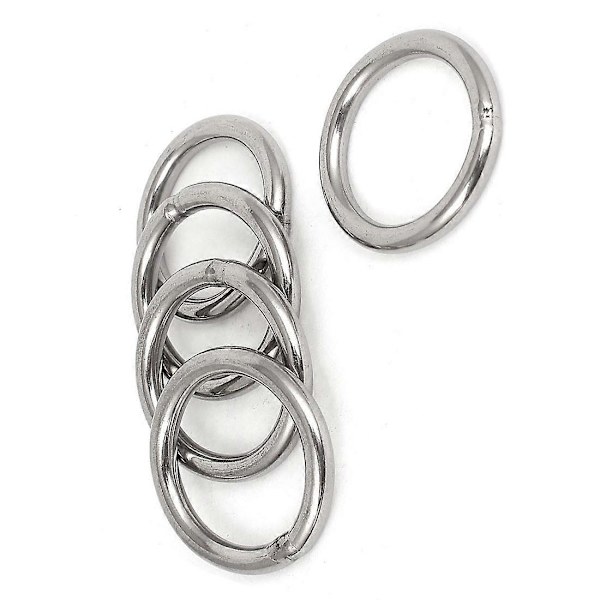40mm x 5mm Svetsade O-ringar i rostfritt stål, band, 5 st