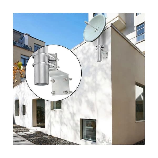 Antennstångsmonteringskit, Antennstångsmonteringsfäste med dubbla U-bultar Klämma V-käkfäste för Ant