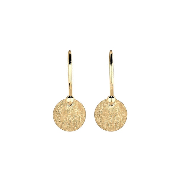 Øreringe Geo Plader Minimal Trend Matt i 925 Sterling Sølv