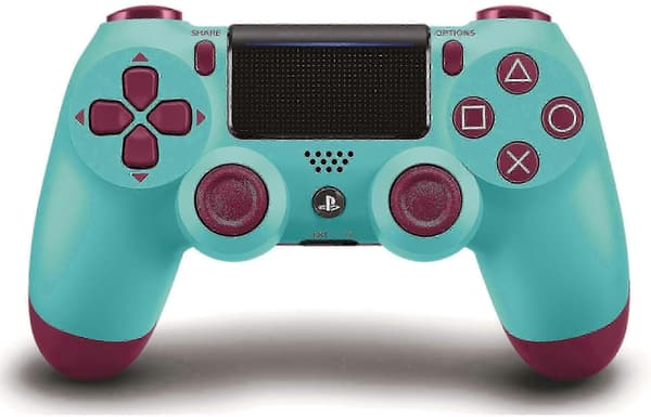 2025 DualShock 4 trådløs kontroller for 4 - Berry Blue