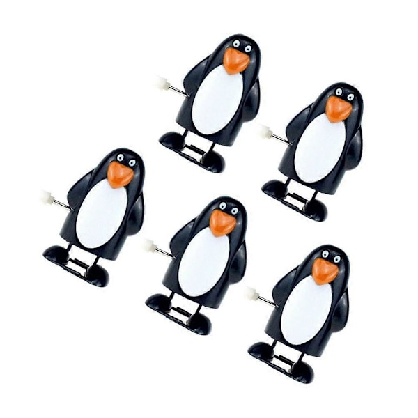 Joulukellot - Ohut Pingviini Kävelevä Kellokonelelu Lahjapakettien Täyte Joulujuhlat Suosioita Lapsille 5 Kpl