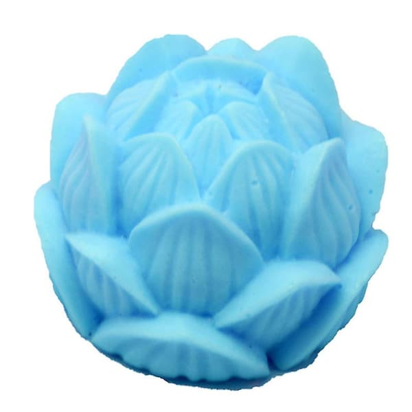 Aromaterapi Lys Silikonform 3D Lotusblomstform Såpe Silikonform DIY HFMQV