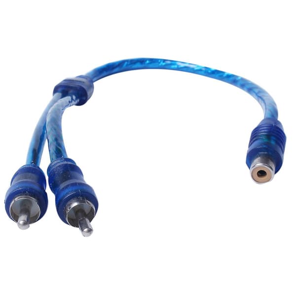 6 stk. lydforbindelse til 1 RCA hun til 2 RCA han adapter splitterkabel