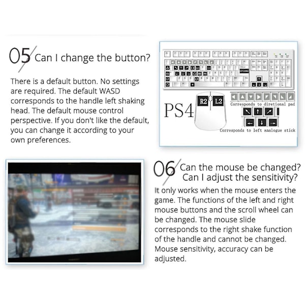 Tangentbord Mus Adapter Controller Konverter Adapter För Switch/ps4/ps4 Pro/ps4