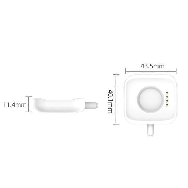 Magnetisk opladerbase til OPPO Watch 41mm Smart Watch (Hvid)