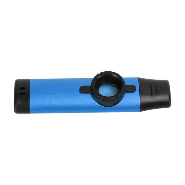 Metall Kazoo med Hartsmunstycke, Justerbar Spänning, Blåsinstrument med Flöjtskalv