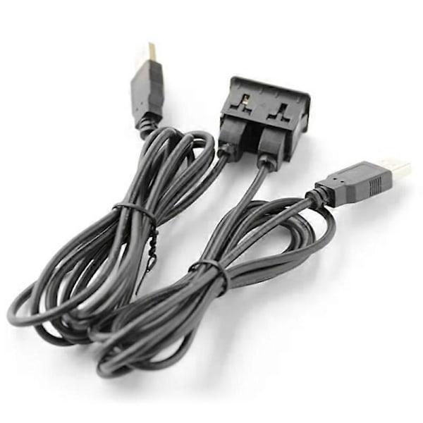 150CM Bil Dash Flush Mount 2 USB Port Panel Auto Båt Dobbel USB-TAPYC Skjøteledning Adapter for