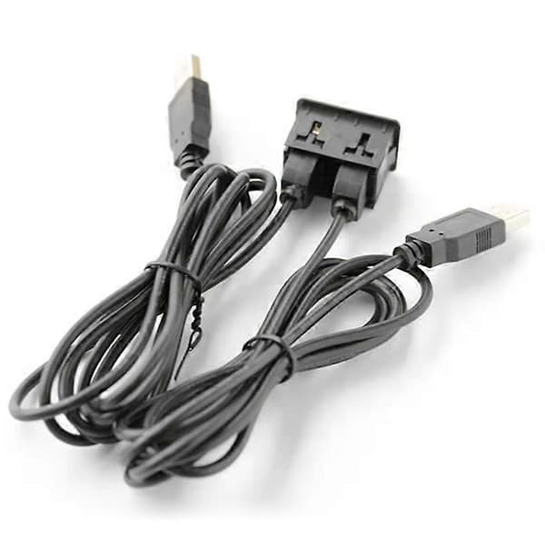 150CM Bil Instrumentbræt Planmontering 2 USB Port Panel Auto Båd Dobbelt USB-TAPYC Forlængerkabel Adapter til