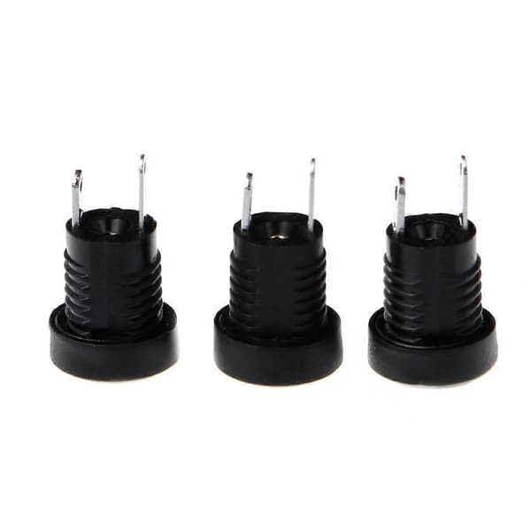 5 stk DC-022B Strømforsyningsjack Stik Hun Panelmontering Stik 5,5 x 2,1 mm