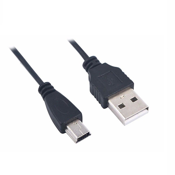 USB-kabel for dataoverføring og lading for Zoom H6 Handy Kamera Svart