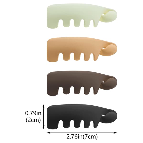 Sett med 8 matte bananhårspenner, vridde hestehaleklemmer, solide franske hårspenner, tynne hårspenner, dameaccessoirer