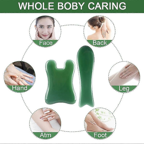 5 st Ögon Trigger Haka Gua Sha Verktyg Ansiktsmassage Nacke Kropp Spa