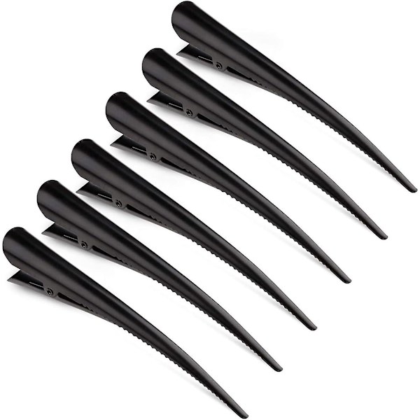 6 kpl Alligator-hiuspinnit, Alligator-hiuspinnit Duckbill-pinnit Liukumattomat Alligator-metallipihdit Naisille Tytöille, Hiuspinnit...