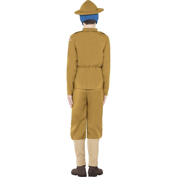 Horrible Histories WWI pojkkostym barn brun 27037l