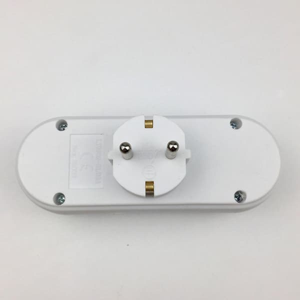 2 stk. 3-vejs stikadapter, 3-vejs multi-stik væg- eller skrivebordsstik 16a/250v