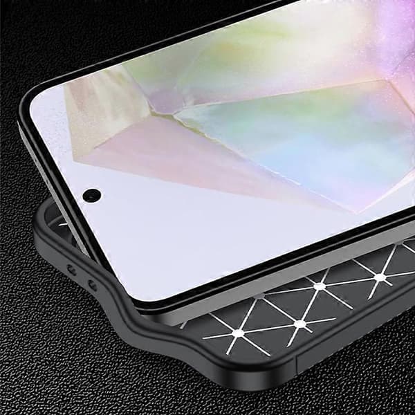 För Samsung Galaxy A36 5G Kolfibertextur Stötsäkert TPU-telefonfodral