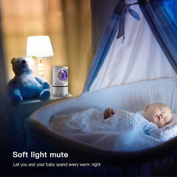 Myggdreperlampe Elektrisk Oppladbar Zapper Insektfelle UV-lys