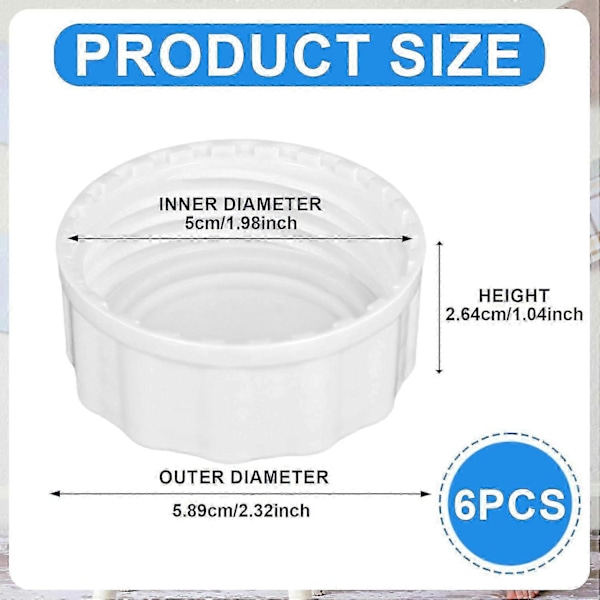 6 stk Reiseflaskehetter for Philips Avent, Babyflaskehetter Flaskelokk