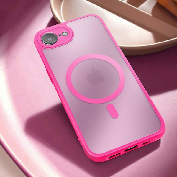 Case MagSafe for iPhone 16e Dos Mat Gourd Edge, Fuksia