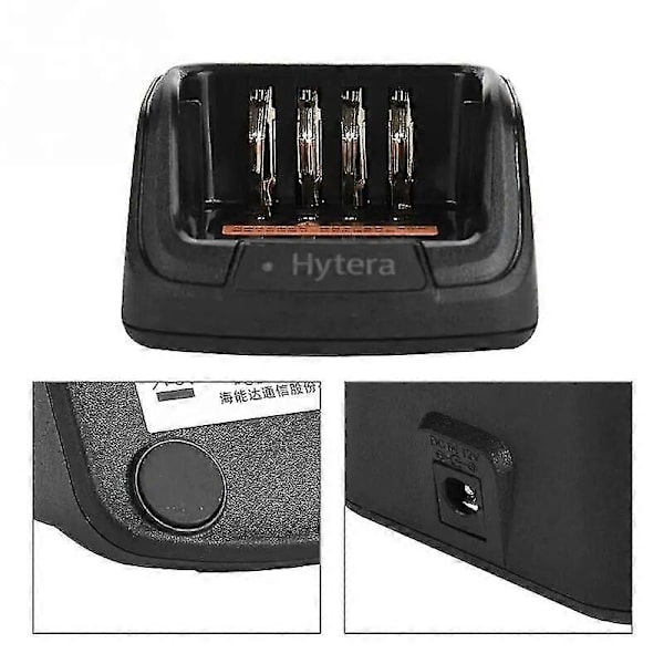 12V DC 1A CH10A07 Laddningsdocka för Hytera HYT Walkie Talkie Batteri