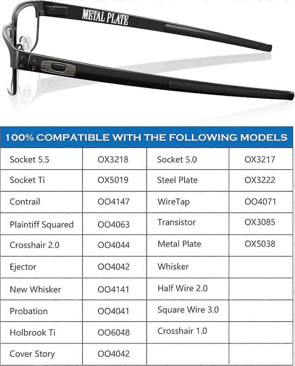 Næsepuder til udskiftning til Oakley Socket 5.5 OX3218/Socket 5.0 OX3217/Socket Ti