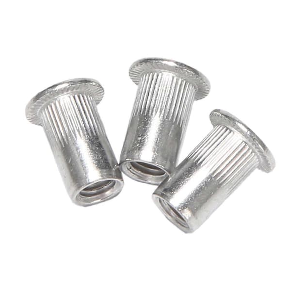 M5 Aluminium Platt Huvud Nitmutter Insatsmuttrar Silverton 60st