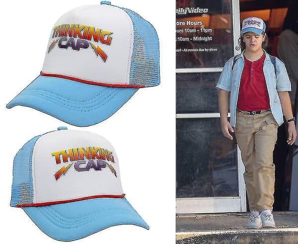 SZTXJ Stranger Things Sæson 4 Hellfire Club Dustin Henderson Cosplay Hat Thinking Cap