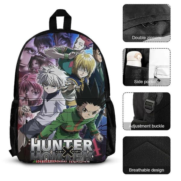 Hunter X Hunter 3-delars Ryggsäcksset med Lunchväska och Pennfodral