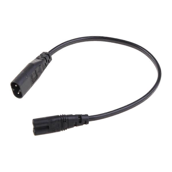 IEC320 C8 Han-stik til IEC320 C7 Hun-stik Strømforlængerkabel C7 til C8