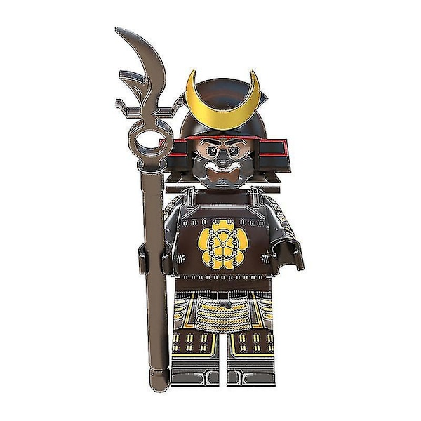 8 stk Byggeklosser Minifigur Japansk Samurai Figur Wm6090