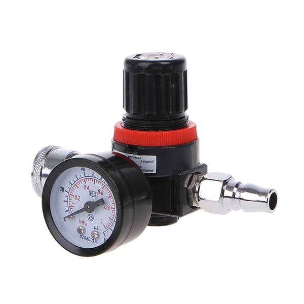 1/4\" Hvlp-spruta  Regulator Tryckmätare Membran Kontroll Auto Paint