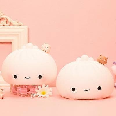 Dumpling Natlampe - USB Silikonlampe, 7 Farveskiftende til Drenge & Piger